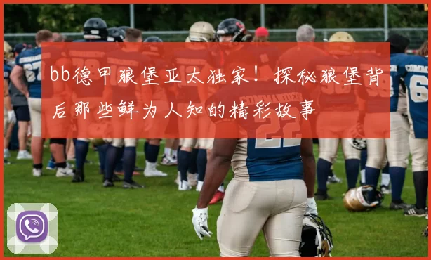 bb德甲狼堡亚太独家！探秘狼堡背后那些鲜为人知的精彩故事